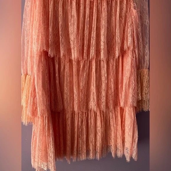 Alice + Olivia Joanie Tiered Ruffle Button-Down Dress - Picture 9 of 16